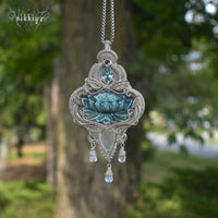 Icy Lotus V Silver Pendant #240729