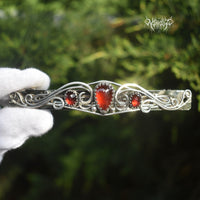 Vamp Garnet French Barrette HairClip #230512